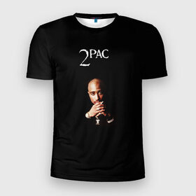 Мужская футболка 3D спортивная с принтом 2Pac в Санкт-Петербурге, 100% полиэстер с улучшенными характеристиками | приталенный силуэт, круглая горловина, широкие плечи, сужается к линии бедра | 2pac | all eyez on me | thug life | tupac | tupac shakur | тупак