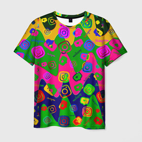 Мужская футболка 3D с принтом Instagram в Санкт-Петербурге, 100% полиэфир | прямой крой, круглый вырез горловины, длина до линии бедер | application | instagram | инстаграм | приложение