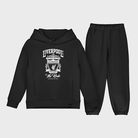 Детский костюм хлопок Oversize с принтом Ливерпуль в Санкт-Петербурге,  |  | liverpool | liverpool fc | ynwa | you never walk alone | ливерпуль | фан ливерпуля | фанатская | футбол | футболист | футбольный клуб | энфильд