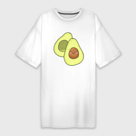 Платье-футболка хлопок с принтом Авокадо в Санкт-Петербурге,  |  | avocados | авокадо | веганский | вегетарианский | вегетарианское | еда | едой | еды | зеленое | зелёные | зеленый | фрукт | фруктами | фруктовое | фруктовый | фрукты