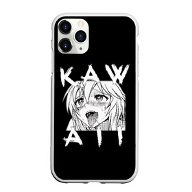 Чехол для iPhone 11 Pro Max матовый с принтом KAWAII в Санкт-Петербурге, Силикон |  | ahegao | anime | girl | girls | hikky | kawaii | kowai | senpai | waifu | yandre | аниме | ахегао | вайфу | девушка | кавай | кун | семпай | сенпай | тян