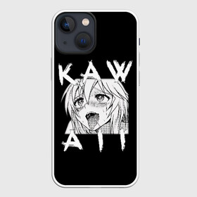Чехол для iPhone 13 mini с принтом KAWAII в Санкт-Петербурге,  |  | ahegao | anime | girl | girls | hikky | kawaii | kowai | senpai | waifu | yandre | аниме | ахегао | вайфу | девушка | кавай | кун | семпай | сенпай | тян
