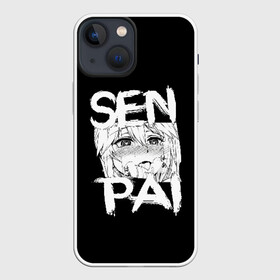 Чехол для iPhone 13 mini с принтом Senpai в Санкт-Петербурге,  |  | ahegao | anime | girl | girls | hikky | kawaii | kowai | senpai | waifu | yandre | аниме | ахегао | вайфу | девушка | кавай | кун | семпай | сенпай | тян