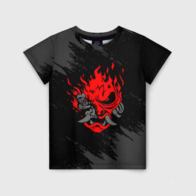 Детская футболка 3D с принтом SAMURAI KEANU REEVES в Санкт-Петербурге, 100% гипоаллергенный полиэфир | прямой крой, круглый вырез горловины, длина до линии бедер, чуть спущенное плечо, ткань немного тянется | Тематика изображения на принте: cd project red | cyberpunk 2077 | keanu reeves | samurai | киану ривз | киберпанк 2077 | самураи