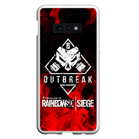 Чехол для Samsung S10E с принтом RAINBOW SIX SIEGE OUTBREAK в Санкт-Петербурге, Силикон | Область печати: задняя сторона чехла, без боковых панелей | Тематика изображения на принте: 6 | outbreak | rainbow | rainbow six siege | six | tom clancys | радуга осада | том клэнси