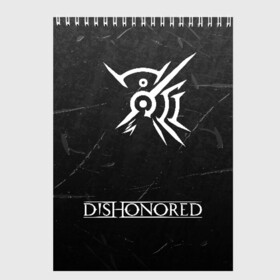 Скетчбук с принтом DISHONORED в Санкт-Петербурге, 100% бумага
 | 48 листов, плотность листов — 100 г/м2, плотность картонной обложки — 250 г/м2. Листы скреплены сверху удобной пружинной спиралью | Тематика изображения на принте: dishonored | dishonored 2 | korvo | дисхоноред | корво | корво аттано | стелс | эмили колдуин