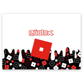 Поздравительная открытка с принтом ROBLOX в Санкт-Петербурге, 100% бумага | плотность бумаги 280 г/м2, матовая, на обратной стороне линовка и место для марки
 | roblox | roblox simulator. | код роблокс | роблокс | роблокс симулятор