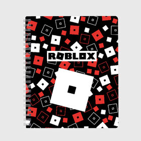 Тетрадь с принтом ROBLOX в Санкт-Петербурге, 100% бумага | 48 листов, плотность листов — 60 г/м2, плотность картонной обложки — 250 г/м2. Листы скреплены сбоку удобной пружинной спиралью. Уголки страниц и обложки скругленные. Цвет линий — светло-серый
 | Тематика изображения на принте: roblox | roblox simulator. | код роблокс | роблокс | роблокс симулятор