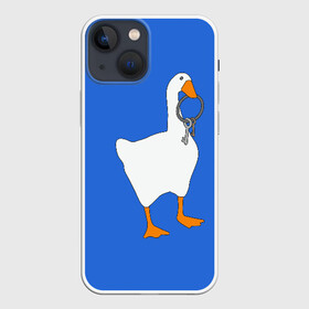 Чехол для iPhone 13 mini с принтом Untitled Goose Game в Санкт-Петербурге,  |  | Тематика изображения на принте: epic store | ugg | untitled goose game | гусь | игра без названия | игра про гуся | неназванная игра про гуся