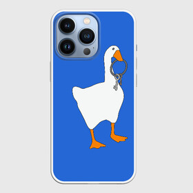 Чехол для iPhone 13 Pro с принтом Untitled Goose Game в Санкт-Петербурге,  |  | epic store | ugg | untitled goose game | гусь | игра без названия | игра про гуся | неназванная игра про гуся