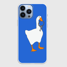 Чехол для iPhone 13 Pro Max с принтом Untitled Goose Game в Санкт-Петербурге,  |  | Тематика изображения на принте: epic store | ugg | untitled goose game | гусь | игра без названия | игра про гуся | неназванная игра про гуся