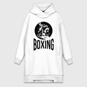 Платье-худи хлопок с принтом Boxing (двухсторонняя) в Санкт-Петербурге,  |  | boxer | boxing | fight | mma | бокс | боксер | тайский бокс