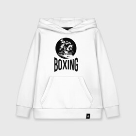 Детская толстовка хлопок с принтом Boxing (двухсторонняя) в Санкт-Петербурге, 100% хлопок | Круглый горловой вырез, эластичные манжеты, пояс, капюшен | Тематика изображения на принте: boxer | boxing | fight | mma | бокс | боксер | тайский бокс