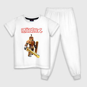 Детская пижама хлопок с принтом ROBLOX в Санкт-Петербурге, 100% хлопок |  брюки и футболка прямого кроя, без карманов, на брюках мягкая резинка на поясе и по низу штанин
 | roblox | roblox simulator. | код роблокс | роблокс | роблокс симулятор