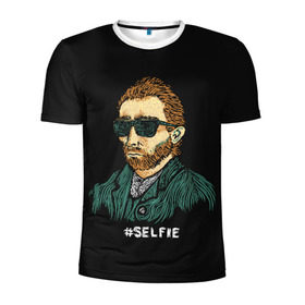 Мужская футболка 3D спортивная с принтом Ван Гог (Selfie) в Санкт-Петербурге, 100% полиэстер с улучшенными характеристиками | приталенный силуэт, круглая горловина, широкие плечи, сужается к линии бедра | memes | selfie | van gogh | vincent | ван гог | винсент | знаменитости | знаменитость | искусство | картина | картинки | мем | мемы | прикольные | селфи | художник