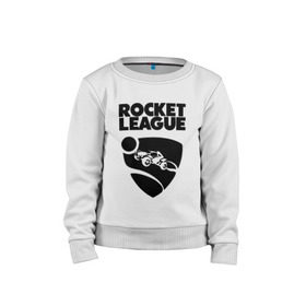 Детский свитшот хлопок с принтом ROCKET LEAGUE в Санкт-Петербурге, 100% хлопок | круглый вырез горловины, эластичные манжеты, пояс и воротник | racing. | rocket league | rocket league garage | rocket trade | гонки | рокет лига
