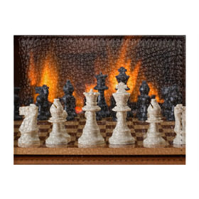 Обложка для студенческого билета с принтом Шахматы в Санкт-Петербурге, натуральная кожа | Размер: 11*8 см; Печать на всей внешней стороне | дамка | доска | игра | игры | камин | конь | король | огне | огнём | огненное | огонь | пешка | пламя | слон | ферзь | фигурки | фигуры | шахматная | шахматы