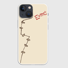 Чехол для iPhone 13 mini с принтом Уравнение Эйнштейна в Санкт-Петербурге,  |  | dr. stone | drstone | emc2 | доктор стоун