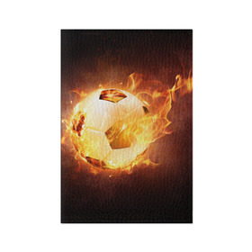 Обложка для паспорта матовая кожа с принтом Огненный мяч в Санкт-Петербурге, натуральная матовая кожа | размер 19,3 х 13,7 см; прозрачные пластиковые крепления | 