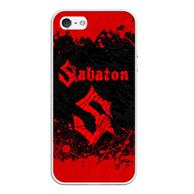 Чехол для iPhone 5/5S матовый с принтом SABATON в Санкт-Петербурге, Силикон | Область печати: задняя сторона чехла, без боковых панелей | sabaton | даниель муллбак | йоаким броден | крис рёланд | оскар монтелиус | пэр сундстрём | рикард сунден | сабатон | тоббе энглунд | томми юханссон | ханнес ван дал