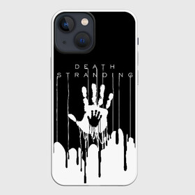 Чехол для iPhone 13 mini с принтом DEATH STRANDING в Санкт-Петербурге,  |  | bridges uca | death stranded | death stranding | fragile express. | kojima productions | mikkelsen | void if tampered | кодзима гений | мадс миккельсен