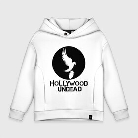 Детское худи Oversize хлопок с принтом HOLLYWOOD UNDEAD в Санкт-Петербурге, френч-терри — 70% хлопок, 30% полиэстер. Мягкий теплый начес внутри —100% хлопок | боковые карманы, эластичные манжеты и нижняя кромка, капюшон на магнитной кнопке | Тематика изображения на принте: deuce | hollywood undead | hu | j dog | shady jeff | голивудская нежить | голливуд | даниэль мурильо | джордан террелл | джордж артур рейган | дилан альварес | мэттью сент клер | нежить