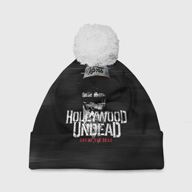 Шапка 3D c помпоном с принтом Hollywood Undead в Санкт-Петербурге, 100% полиэстер | универсальный размер, печать по всей поверхности изделия | charlie scene | danny | funny man | hollywood undead | hu | j dog | johnny 3 tears | андед | голивуд | голливудская | группа | гу | нежить | реп | рок | рэп | рэпкор | ундед | ундэ