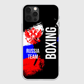 Чехол для iPhone 12 Pro с принтом Boxing Russia Team в Санкт-Петербурге, силикон | область печати: задняя сторона чехла, без боковых панелей | Тематика изображения на принте: boxer | boxing | russia team | бокс | боксер | сборная россии | тайский бокс