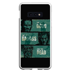 Чехол для Samsung S10E с принтом The Walking Dead в Санкт-Петербурге, Силикон | Область печати: задняя сторона чехла, без боковых панелей | amc | carol | daryl | dixon | michonne | negan | reaction | rick | season 10 | twd | zombies | диксон | дэрил | зомби | мертвецы | мишонн | неган | реакция | рик | ходячие