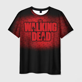 Мужская футболка 3D с принтом The Walking Dead в Санкт-Петербурге, 100% полиэфир | прямой крой, круглый вырез горловины, длина до линии бедер | amc | carol | daryl | dixon | michonne | negan | reaction | rick | season 10 | twd | zombies | диксон | дэрил | зомби | мертвецы | мишонн | неган | реакция | рик | ходячие