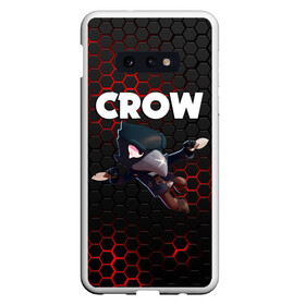 Чехол для Samsung S10E с принтом BRAWL STARS CROW в Санкт-Петербурге, Силикон | Область печати: задняя сторона чехла, без боковых панелей | brawl stars | bull | colt | crow | leon | stars | берли | бо | брок | ворон | джесси | динамайк | дэррил | кольт | леон | мортис | нита | пайпер | пенни | поко | пэм | рикошет | спайк | фрэнк | шелли | эль примо