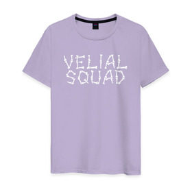 Мужская футболка хлопок с принтом VELIAL SQUAD в Санкт-Петербурге, 100% хлопок | прямой крой, круглый вырез горловины, длина до линии бедер, слегка спущенное плечо. | velial squad | велиал сквад