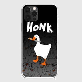 Чехол для iPhone 12 Pro Max с принтом Untitled Goose Game в Санкт-Петербурге, Силикон |  | Тематика изображения на принте: goose | goose game | honk | untitled goose game | гусь | гусь игра | злой гусь | игра про гуся | кря | отвратительный гусь
