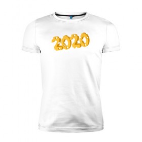Мужская футболка премиум с принтом 2020 сыр в Санкт-Петербурге, 92% хлопок, 8% лайкра | приталенный силуэт, круглый вырез ворота, длина до линии бедра, короткий рукав | 2020 | животные | крыса | мышь | новый год | символ года