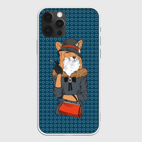 Чехол для iPhone 12 Pro Max с принтом Модница лиса в Санкт-Петербурге, Силикон |  | fox | foxy | животное | зима | лис | лиса | лисенок | лисы | милая | пальто | пушистая | пушистик | рыжая