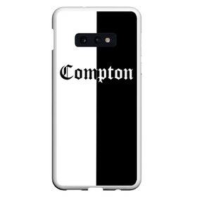 Чехол для Samsung S10E с принтом COMPTON в Санкт-Петербурге, Силикон | Область печати: задняя сторона чехла, без боковых панелей | compton | dj yella | dr. dre | eazy e | ice cube | mc ren | n.w.a | nwa | straight outta compton | west side | западная сторона | комптон