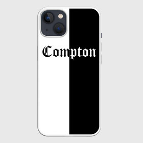 Чехол для iPhone 13 с принтом COMPTON в Санкт-Петербурге,  |  | Тематика изображения на принте: compton | dj yella | dr. dre | eazy e | ice cube | mc ren | n.w.a | nwa | straight outta compton | west side | западная сторона | комптон