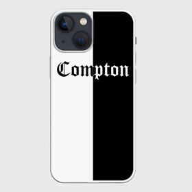 Чехол для iPhone 13 mini с принтом COMPTON в Санкт-Петербурге,  |  | Тематика изображения на принте: compton | dj yella | dr. dre | eazy e | ice cube | mc ren | n.w.a | nwa | straight outta compton | west side | западная сторона | комптон