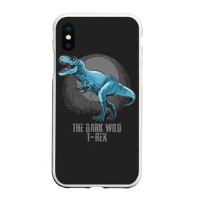 Чехол для iPhone XS Max матовый с принтом Dinosaur t-rex в Санкт-Петербурге, Силикон | Область печати: задняя сторона чехла, без боковых панелей | Тематика изображения на принте: art | dino | dinos | dinosaur | raptor | style | trex | velociraptor | арт | динозавр | мир юрского периода | ти рекс | ящер