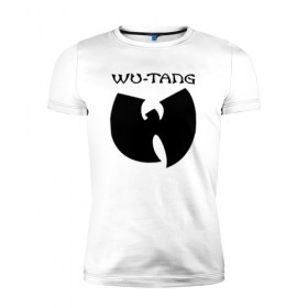 Мужская футболка премиум с принтом WU-TANG CLAN в Санкт-Петербурге, 92% хлопок, 8% лайкра | приталенный силуэт, круглый вырез ворота, длина до линии бедра, короткий рукав | wu tang | wu tang clan | ву танг | ву танг клан