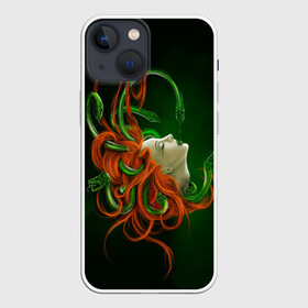 Чехол для iPhone 13 mini с принтом Медуза в Санкт-Петербурге,  |  | art | medusa | глаза | горгона | девушка | змеи | медуза