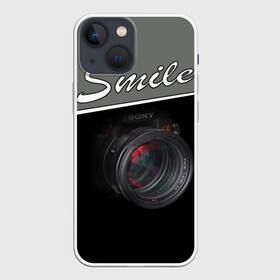 Чехол для iPhone 13 mini с принтом Smile в Санкт-Петербурге,  |  | camera | smile | sony | зеркалка | камера | съёмка | улыбочку | фотик | фотоаппарат | фотограф | фотография | фотосъёмка