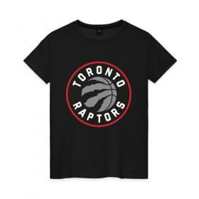 Женская футболка хлопок с принтом Toronto Raptors Logo в Санкт-Петербурге, 100% хлопок | прямой крой, круглый вырез горловины, длина до линии бедер, слегка спущенное плечо | nba | raptors | toronto | toronto raptors | баскетбол | нба | рапторс | рэпторс | спорт | торонто | торонто рапторс | торонто рэпторс