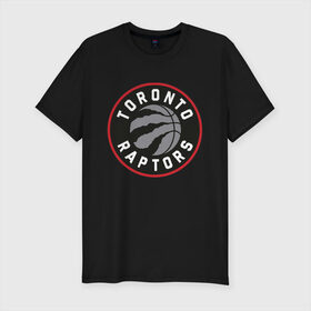 Мужская футболка премиум с принтом Toronto Raptors Logo в Санкт-Петербурге, 92% хлопок, 8% лайкра | приталенный силуэт, круглый вырез ворота, длина до линии бедра, короткий рукав | nba | raptors | toronto | toronto raptors | баскетбол | нба | рапторс | рэпторс | спорт | торонто | торонто рапторс | торонто рэпторс