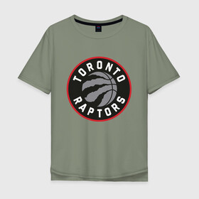 Мужская футболка хлопок Oversize с принтом Toronto Raptors Logo в Санкт-Петербурге, 100% хлопок | свободный крой, круглый ворот, “спинка” длиннее передней части | Тематика изображения на принте: nba | raptors | toronto | toronto raptors | баскетбол | нба | рапторс | рэпторс | спорт | торонто | торонто рапторс | торонто рэпторс