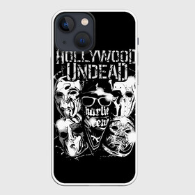 Чехол для iPhone 13 mini с принтом Hollywood Undead в Санкт-Петербурге,  |  | charlie scene | danny | funny man | hollywood undead | hu | j dog | johnny 3 tears | голливудская нежить | голубь | голубь с гранатой | граната | ню метал | рэп метал | рэп рок