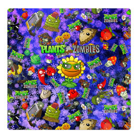 Магнитный плакат 3Х3 с принтом Plants vs Zombies в Санкт-Петербурге, Полимерный материал с магнитным слоем | 9 деталей размером 9*9 см | plant | zombies | зомби | растения | растения против зомби
