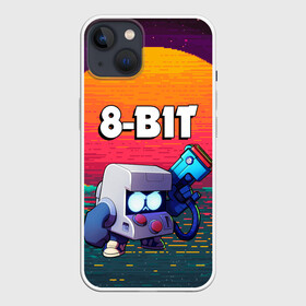 Чехол для iPhone 13 с принтом BRAWL STARS 8 BIT PIXEL ART в Санкт-Петербурге,  |  | 8 bit | 8 бит. | 8bit | 8бит | android | brawl stars | colt | crow | games | leon | penny | poco | shelly | spike | wanted | брав | бравл старс | звезды | игры | мобильные игры | старс