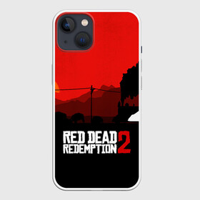 Чехол для iPhone 13 с принтом RDR 2 в Санкт-Петербурге,  |  | arthur morgan | cowboy | online | red dead online | red dead redemption 2 | rockstar games | wild west | артур морган | бандит | вестерн | винтовка | дикий запад | ковбой | рокстар