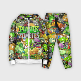 Детский костюм 3D с принтом PLANTS VS ZOMBIES в Санкт-Петербурге,  |  | battle | plants | plants vs zombies | pvsz | vs | zombies | растения против зомби